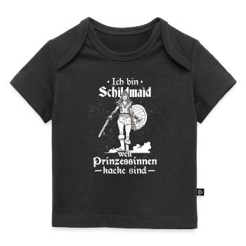 Schildmaid Wikinger Nordische Götter Schildmaiden - Baby Premium Organic T-Shirt - Schwarz - Vorne