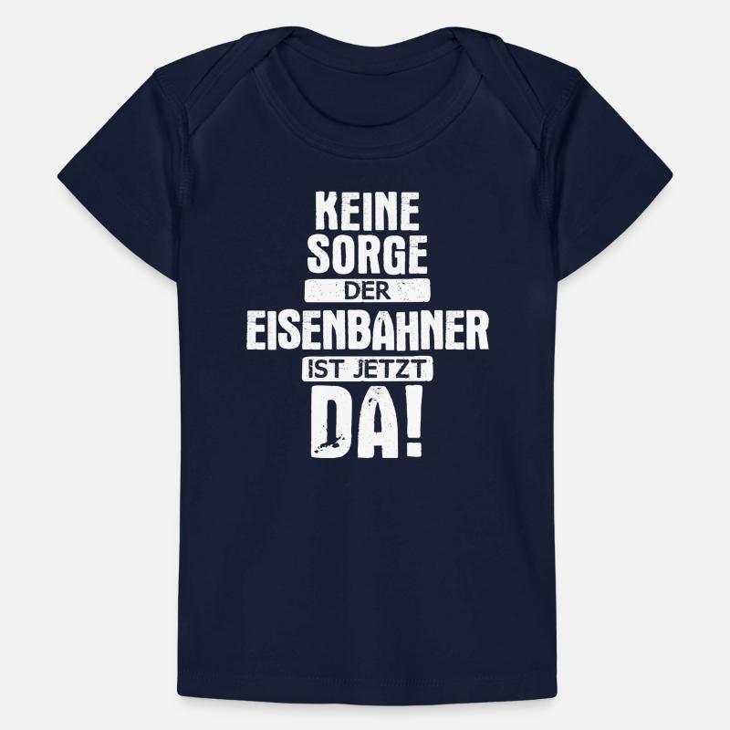Eisenbahner Lokführer Eisenbahn Bahn Beruf Spruch Baby Premium Organic T-Shirt
