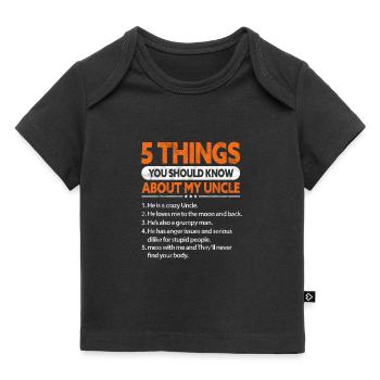 Uncle - Baby Premium Organic T-shirt - black - Front