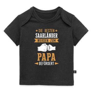 Saarland Saarländerin Saarländer Spruch - Baby Premium Organic T-Shirt - Schwarz - Vorne