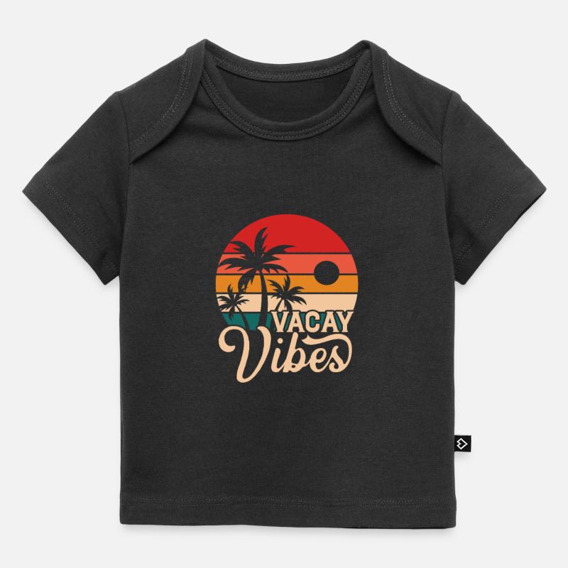 Beach - Baby Premium Organic T-shirt - black