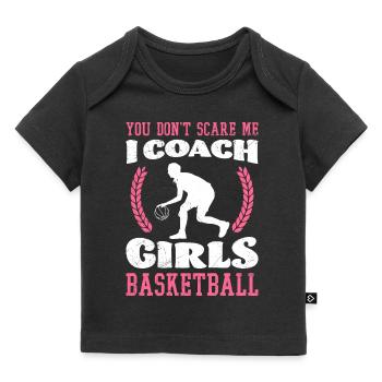 Basket-ball Girl Coach Basketball féminin - T-shirt Premium bébé bio - noir - Devant