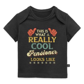 Voici à quoi ressemble un retraité vraiment cool - T-shirt Premium bébé bio - noir - Devant