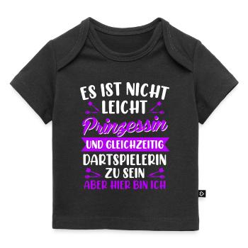 Prinzessin Darts Damen Dart Dart Zubehör Dart - Baby Premium Organic T-Shirt - Schwarz - Vorne