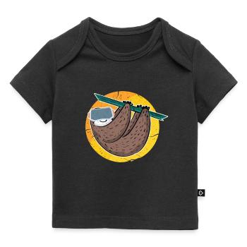 VR Réalité Virtuelle Gamer Cadeau - T-shirt Premium bébé bio - noir - Devant