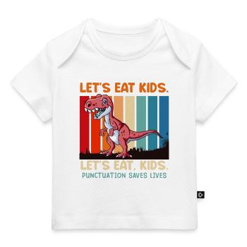Punctuation marks are important Students eat teachers - Baby Premium Organic T-shirt - dark navy - Front