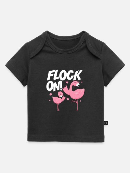 Flamingo Pink Bird Zoo cadeau de vacances d’été - T-shirt Premium bébé bio - noir