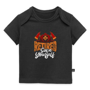 Bomberos de Jubilación - Camiseta Premium bebé orgánica - negro - delante
