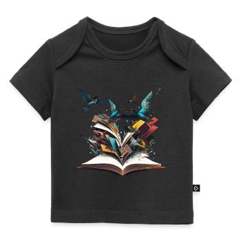 La lecture des amateurs de livres rend les livres de rats de bibliothèque forts - T-shirt Premium bébé bio - noir - Devant