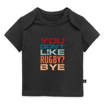 Rugby - Baby Premium Organic T-Shirt - Schwarz - Vorne