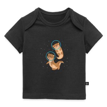 Loutre - T-shirt Premium bébé bio - noir - Devant