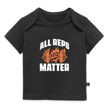 Bodybuilder Body Building Fitness Gym Cadeau - T-shirt Premium bébé bio - noir - Devant