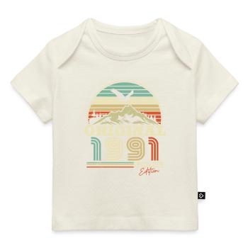 Retro '91 Anniversaire Délice - T-shirt Premium bébé bio - marine foncé - Devant