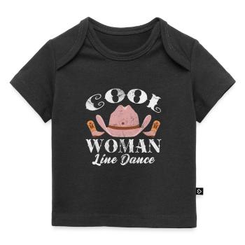 Linedance - Baby Premium Organic T-Shirt - Schwarz - Vorne