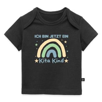 ich bin jetzt ein Kita Kind 2023 Kita Start - Baby Premium Organic T-Shirt - Schwarz - Vorne