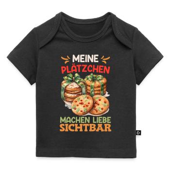 Bäcker Meine Plätzchen machen Liebe Sichtbar - Baby Premium Organic T-Shirt - Schwarz - Vorne