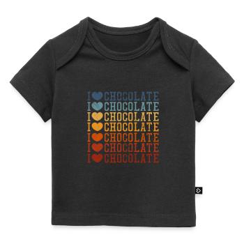 Chocolate - Baby Premium Organic T-shirt - black - Front