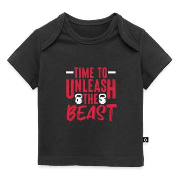 Bodybuilder Body Building Fitness Gym cadeau - T-shirt Premium bébé bio - noir - Devant