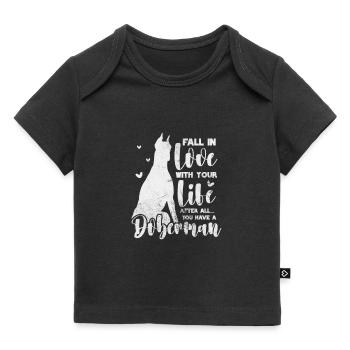 Doberman - Baby Premium Organic T-shirt - black - Front