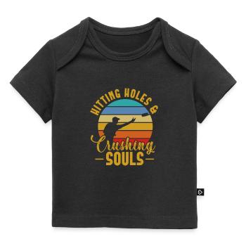 Cornhole Beanbag Sackloch Geschenk - Baby Premium Organic T-Shirt - Schwarz - Vorne