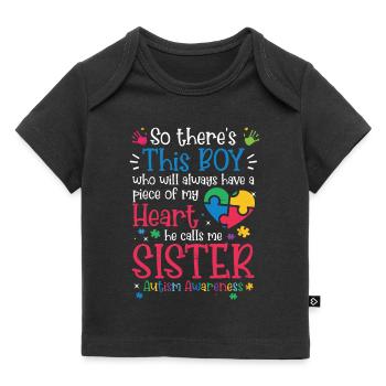 Autismus - Baby Premium Organic T-Shirt - Schwarz - Vorne