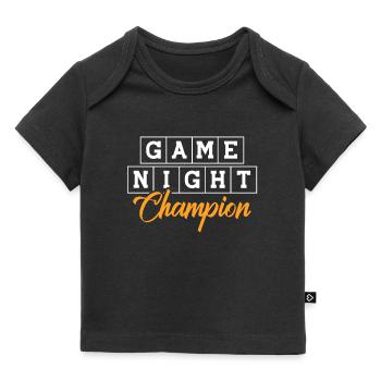 Brettspiel Brettspiele Sieleabend Spiele Geschenk - Baby Premium Organic T-Shirt - Schwarz - Vorne