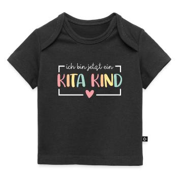 ich bin jetzt ein Kita Kind 2024 Kita Start - Baby Premium Organic T-Shirt - Schwarz - Vorne