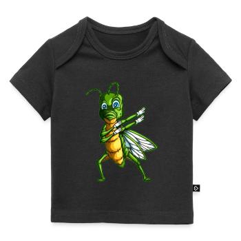 Grillen Dabbing Natur Shirt Kinder Tanz Stunde - Baby Premium Organic T-Shirt - Schwarz - Vorne