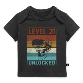 21st Birthday Gamer - Baby Premium Organic T-shirt - black - Front