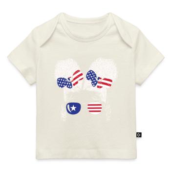 Patriotische Dame 4. Juli - Baby Premium Organic T-Shirt - Dunkelnavy - Vorne
