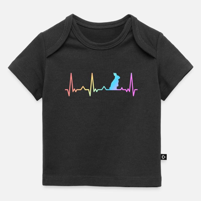 Lapin Lapin Animal Lapin - T-shirt Premium bébé bio - noir