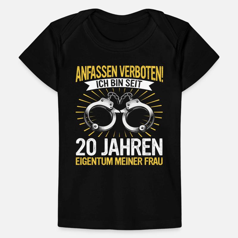20 Hochzeitstag Jahrestag Ehemann Ehefrau Baby Premium Organic T-Shirt