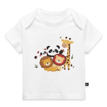 Animaux du zoo Gardien de zoo - T-shirt Premium bébé bio - marine foncé - Devant