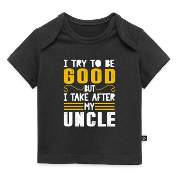 funny funny sayings - Baby Premium Organic T-shirt - black - Front