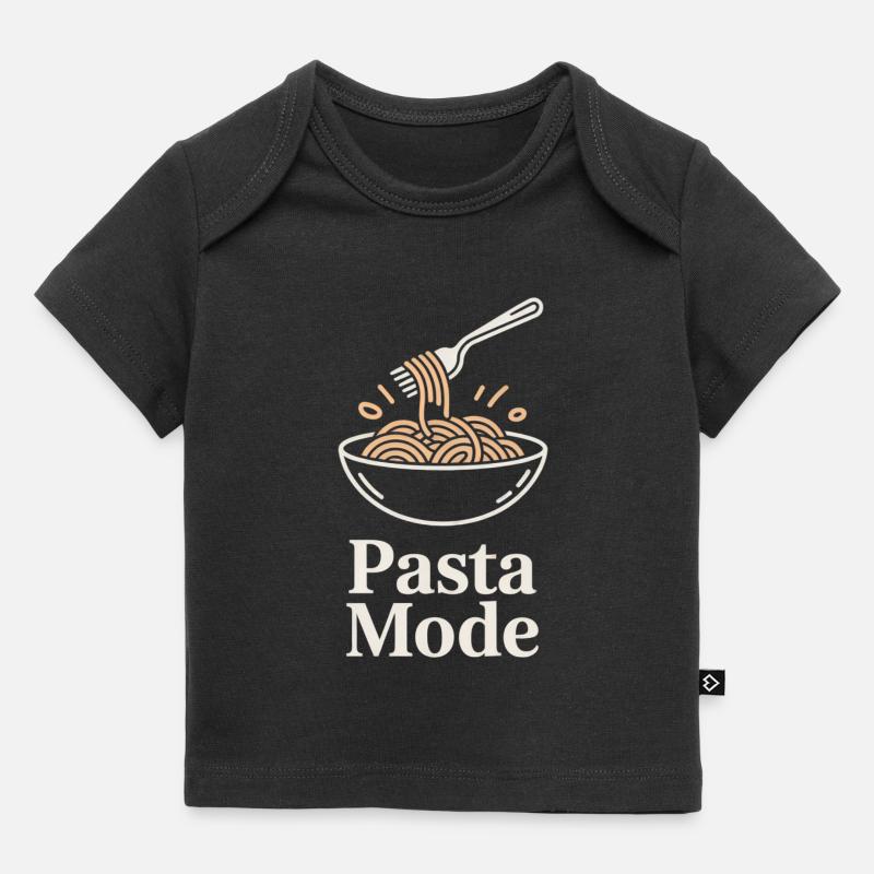 Mode des pâtes - T-shirt Premium bébé bio - noir