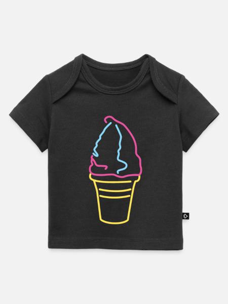 Buntes Softeis - Baby Premium Organic T-Shirt - Schwarz