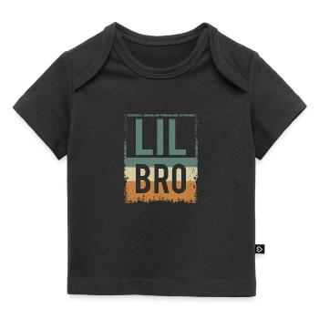 Lil Bro - Piccolo fratello minore - fratello - T-shirt Premium neonato bio - nero - Fronte