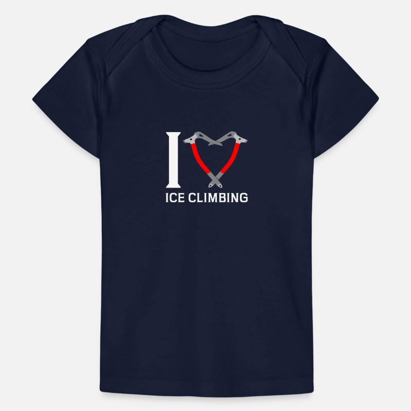 Ich Liebe Eisklettern Eiskletterer Eispickel Baby Premium Organic T-Shirt