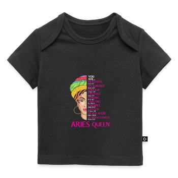 Sternzeichen Widder - Baby Premium Organic T-Shirt - Schwarz - Vorne