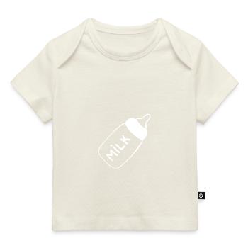 Milch Flasche - Baby Premium Organic T-Shirt - Dunkelnavy - Vorne