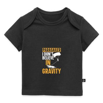 Parasailer Accessories Parasailing Parachute - Baby Premium Organic T-shirt - black - Front
