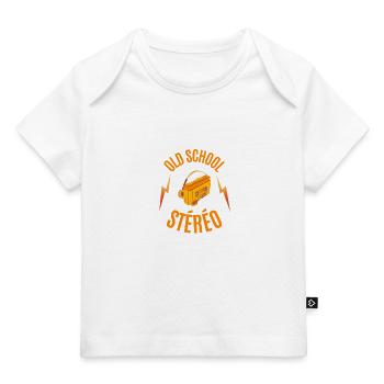 old school stéréo - T-shirt Premium bébé bio - marine foncé - Devant
