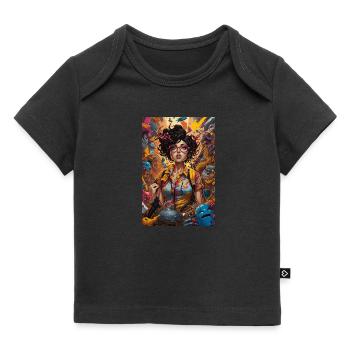 Design d’art féminin - T-shirt Premium bébé bio - noir - Devant