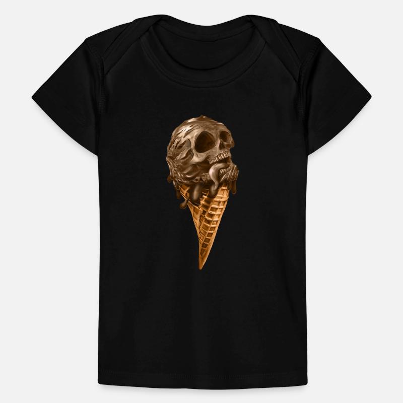Softeis mit ätherischem Totenkopf Baby Premium Organic T-Shirt