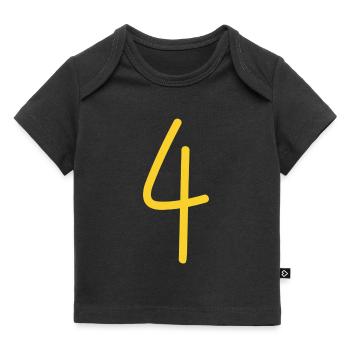 4 - T-shirt Premium bébé bio - noir - Devant