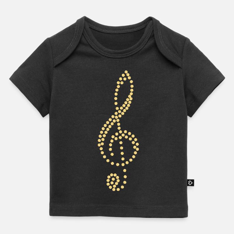 Clef jaune d’or - T-shirt Premium bébé bio - noir