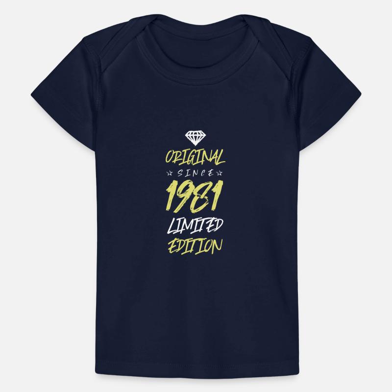 1981 Édition limitée T-shirt Premium bébé bio