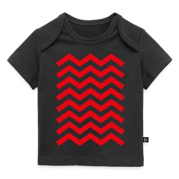 zick zack muster - Baby Premium Organic T-Shirt - Schwarz - Vorne