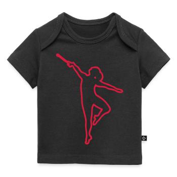 Taktstock wirbelnden Tänzer TRACE1 - Baby Premium Organic T-Shirt - Schwarz - Vorne