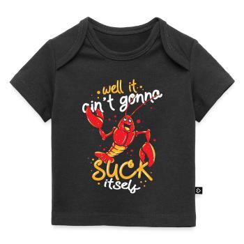 Langouste drôle - Le cancer de la rivière sort - T-shirt Premium bébé bio - noir - Devant